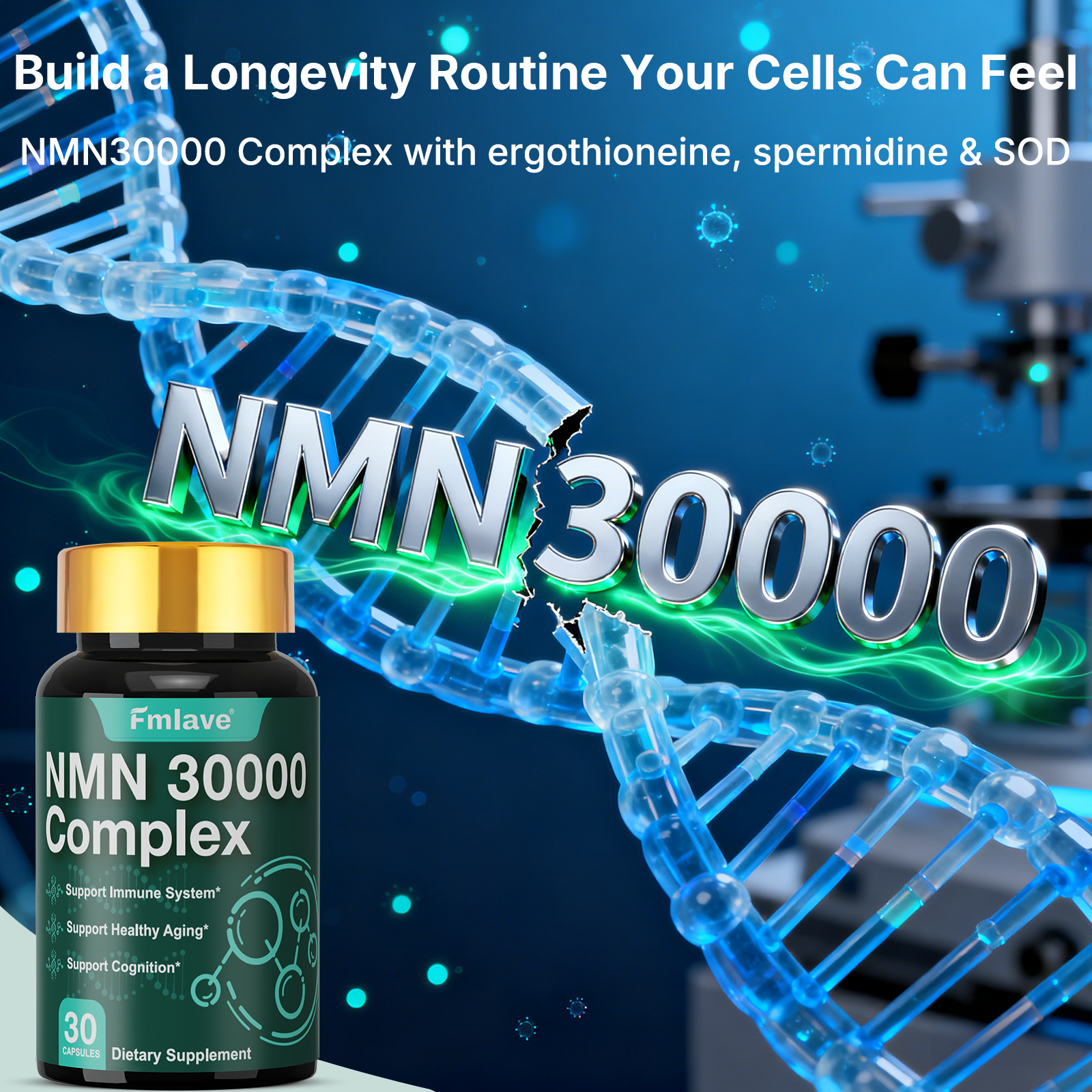 NMN 30000 Cpmplex back label