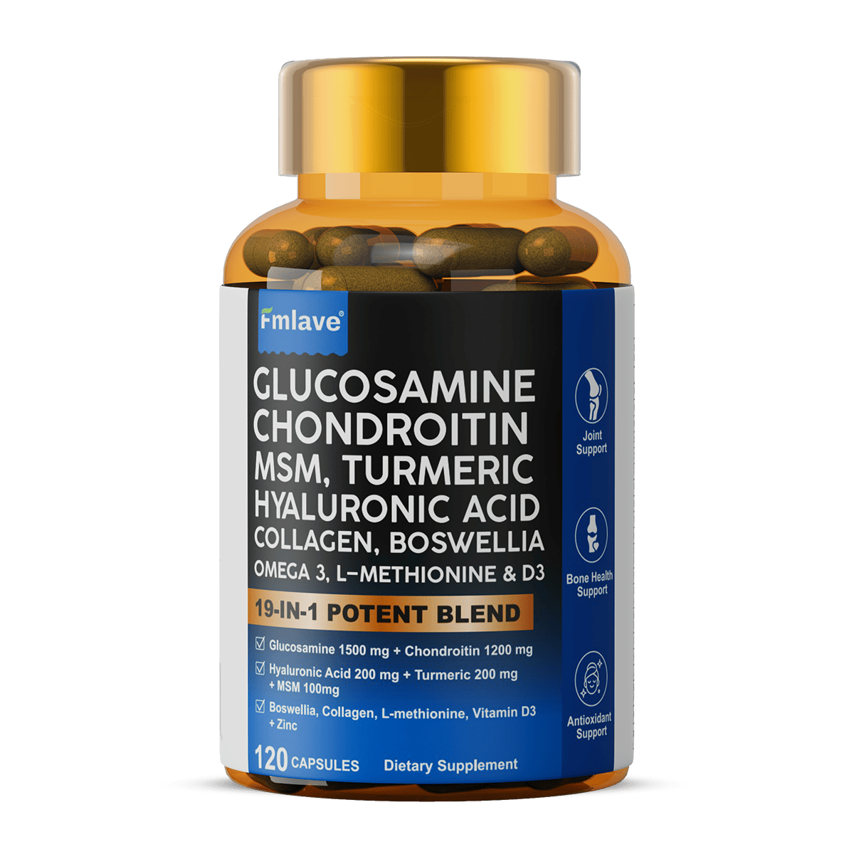 GLUCOSAMINE CHONDROITIN MSM 19-IN-1 POTENT BLEND