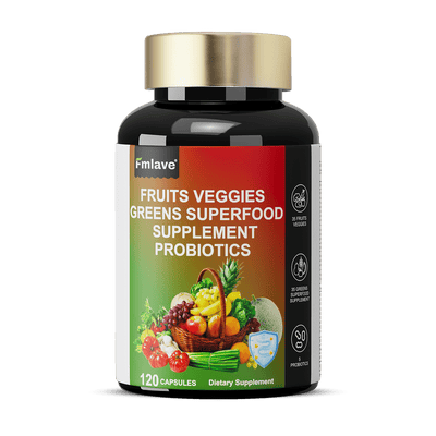 FRUITS VEGGIES GREENS SUPERFOOD SUPPLEMENT PROBIOTICS