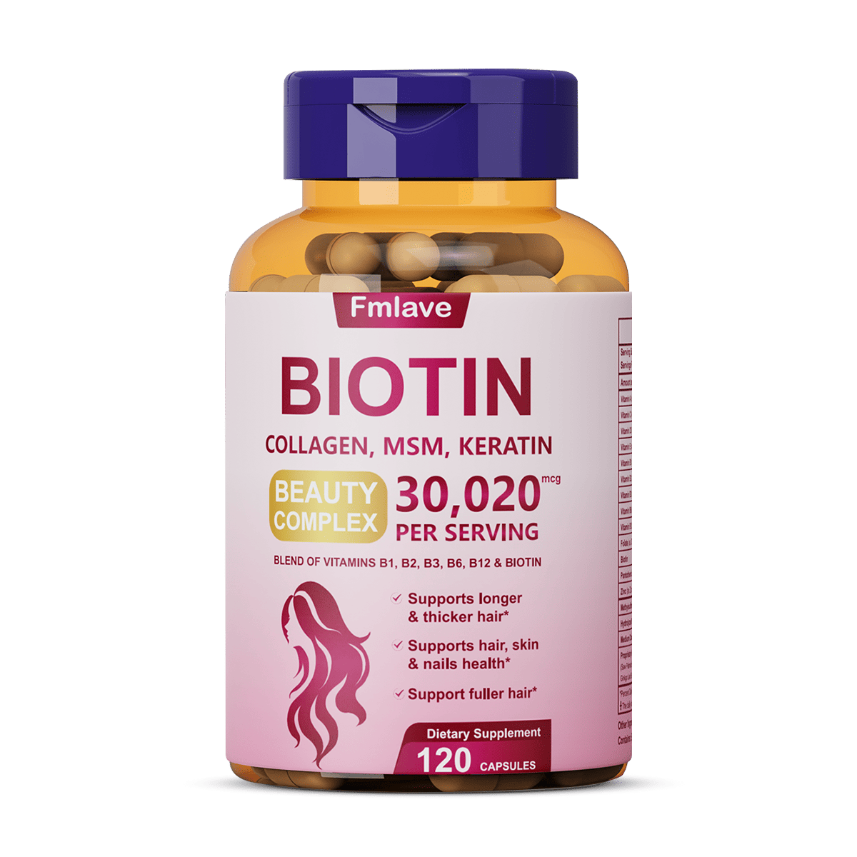 BIOTIN Vitamin B-Complex 120 Capsules