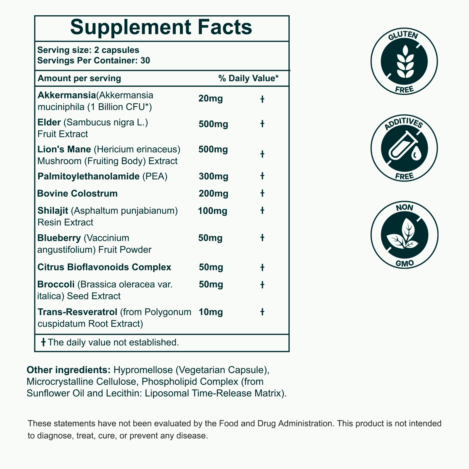 Fmlave GLP-X +MAX—AKK Probiotic GLP Support | Cravings Control back label