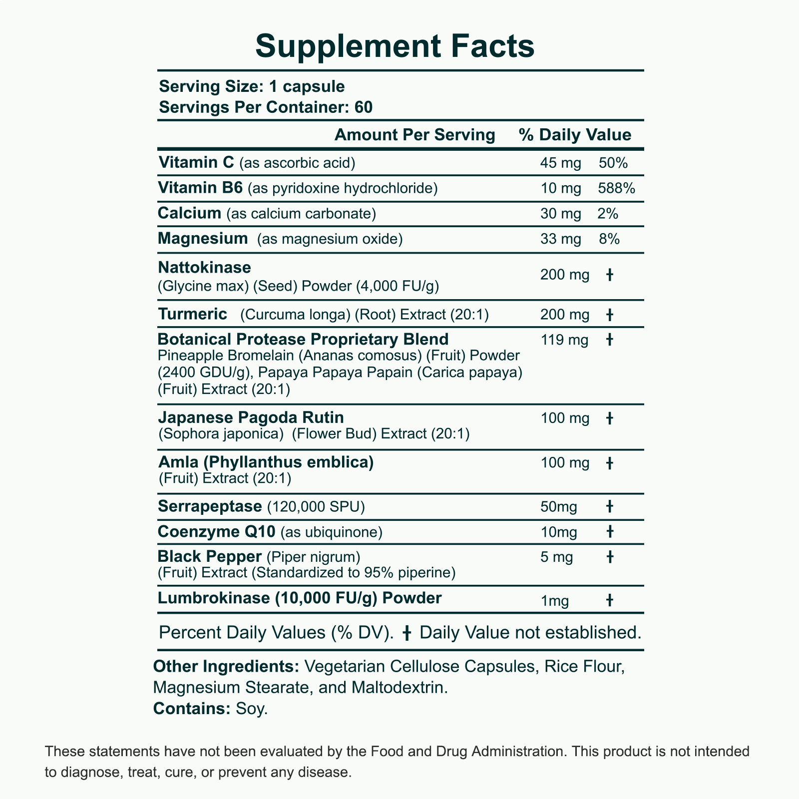 Supplement Facts — NATTOKINASE 18-IN-1 POTENT BLEND