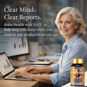 Brain Health NAD+ Nootropic — NR + Alpha-GPC, B12 & Folate for Memory, Focus & Clarity