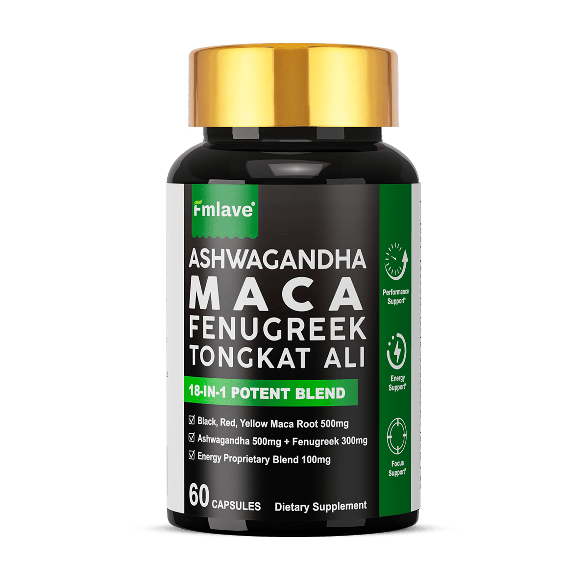 MACA ASHWAGANDHA FENUGREEK TONGKAT ALI