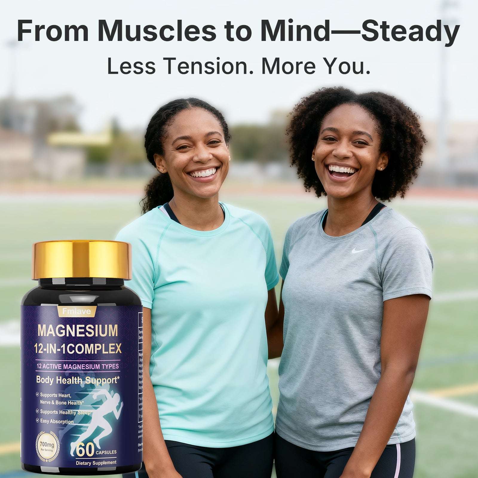 MAGNESIUM 12-IN-1 COMPLEX 60 Capsules back label