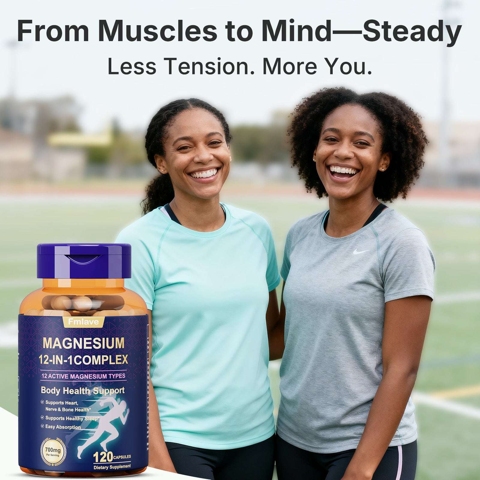 MAGNESIUM 12-IN-1 COMPLEX 120 Capsules back label