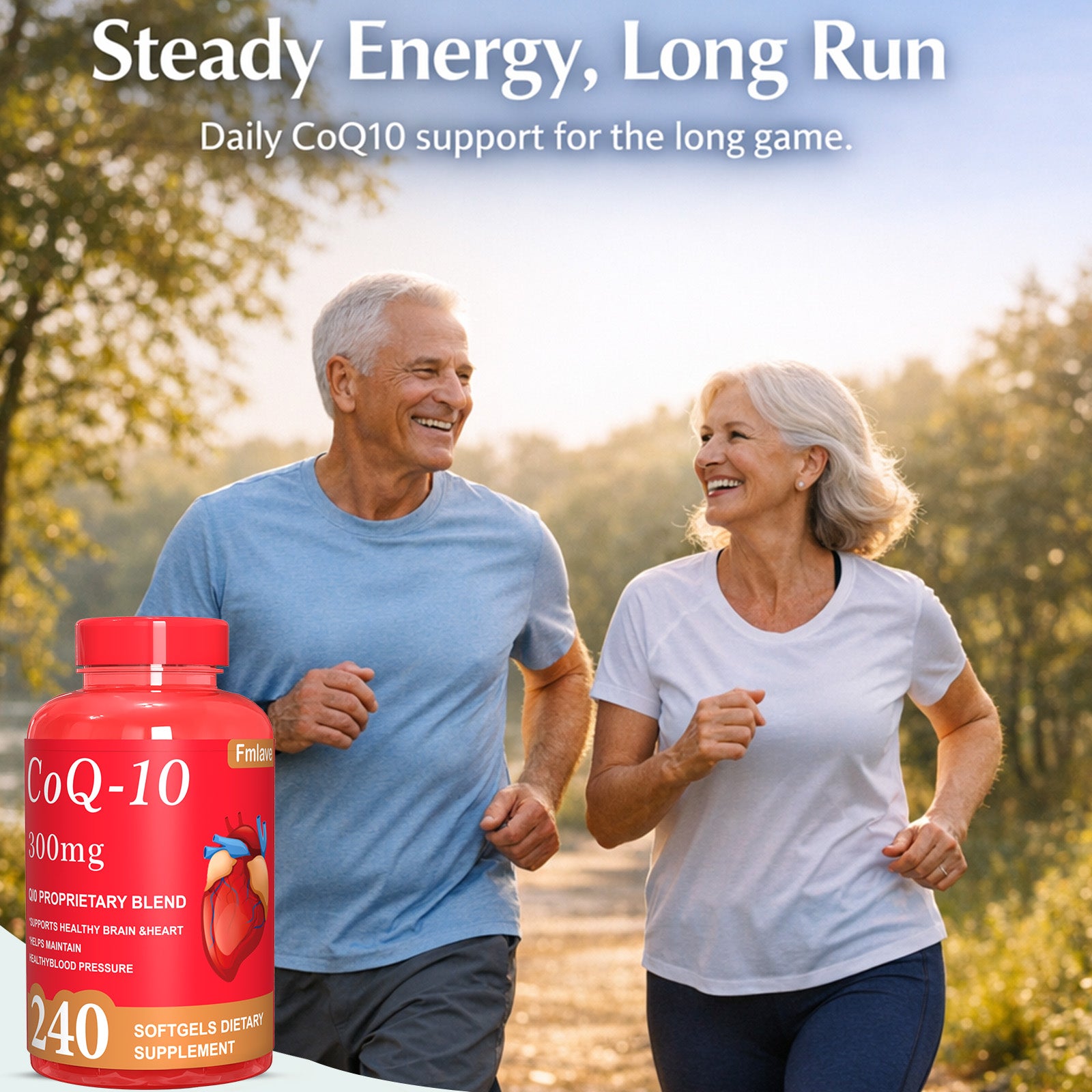 CoQ10 300mg 240 Capsules back label