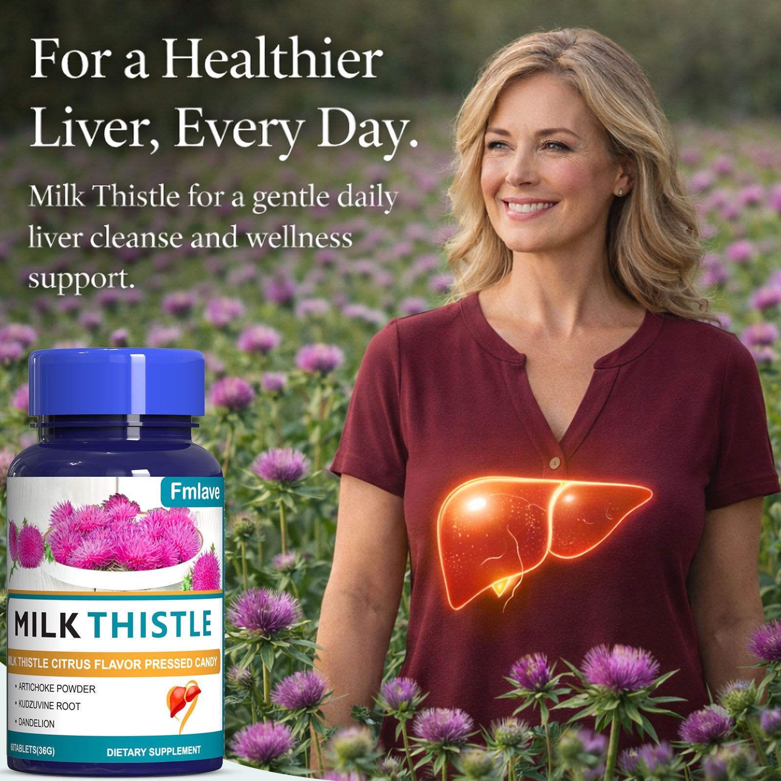 MILK THISTLE back label