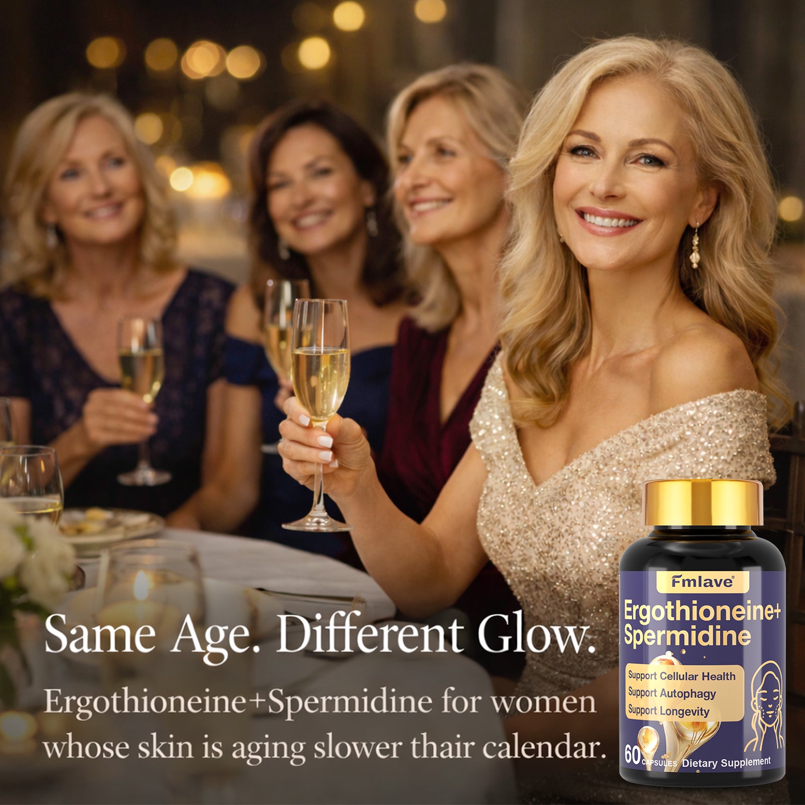 Ergothioneine+Spermidine back label