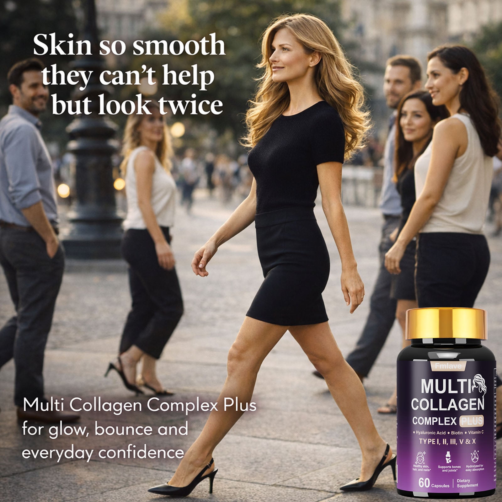 MULTI COLLAGEN COMPLEX PLUS 60 Capsules back label
