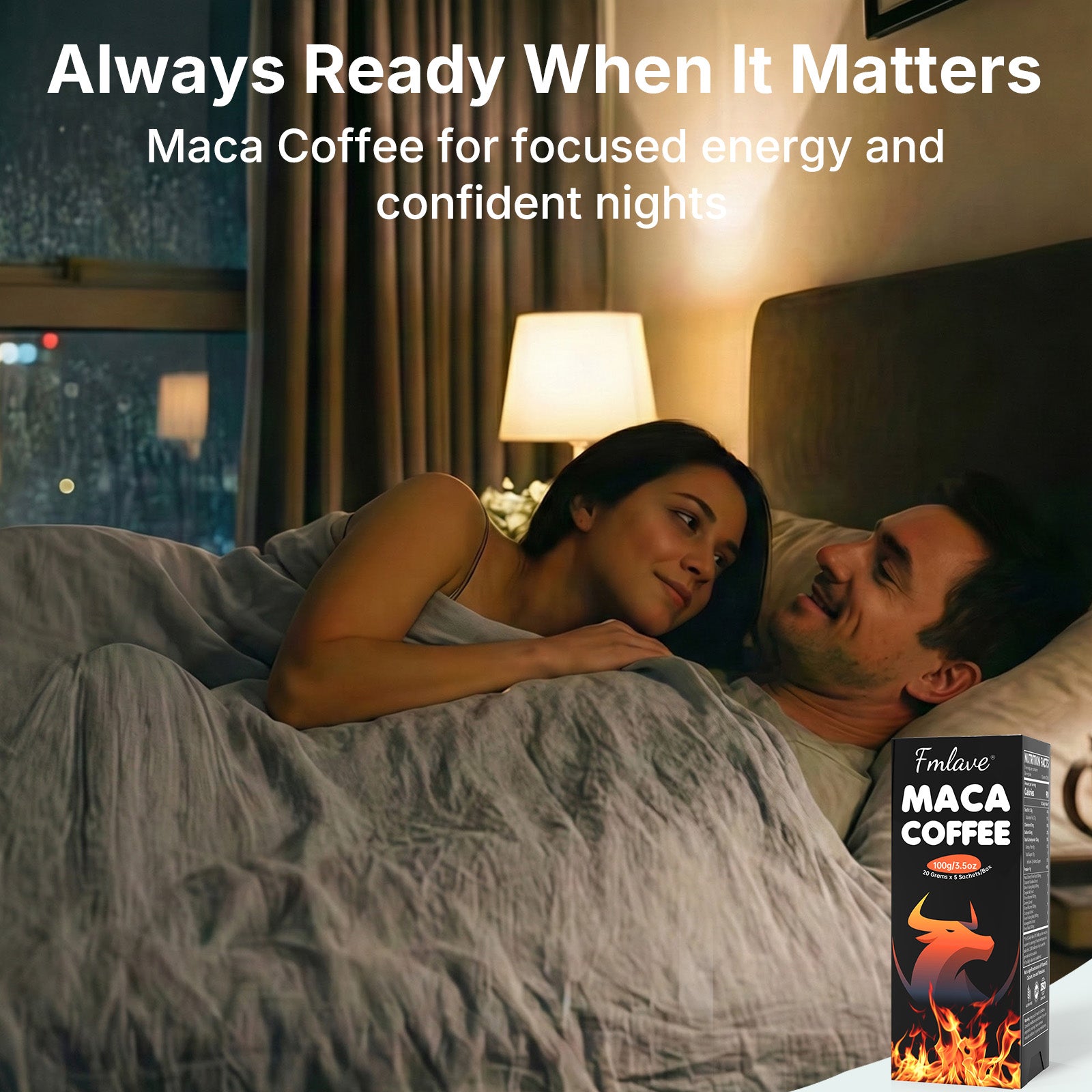 MACA COFFEE back label