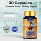Fmlave Brain Health 30-capsule bottle with one-capsule daily serving information