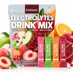 Fmlave Electrolyte Drink Mix Variety Pack A with Peach, Apple, Orange and Pomegranate, 20 sticks