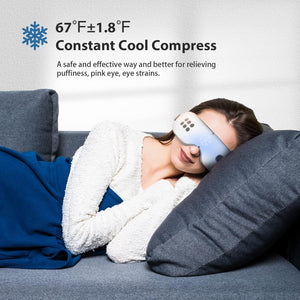 Fmlave eye massager with cooling comfort for tired eyes and daily relaxation