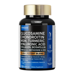 Fmlave Glucosamine Chondroitin MSM 18-in-1 Joint Support, 120-capsule bottle isolated on a transparent background