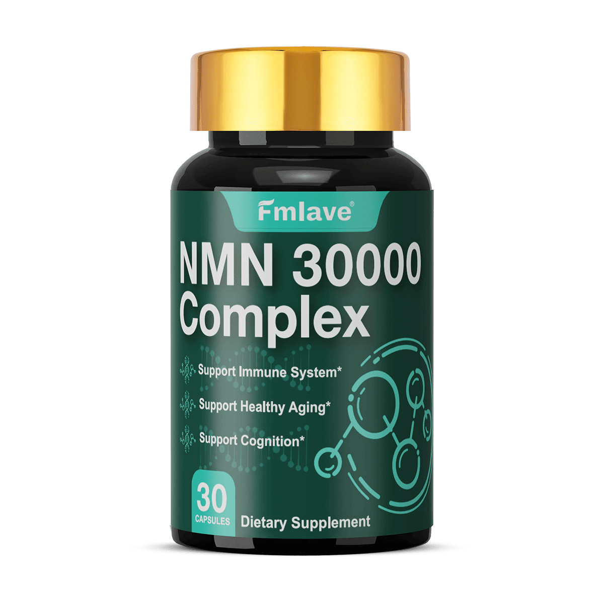 Fmlave NMN 300 mg Complex supplement bottle on a clean white background.