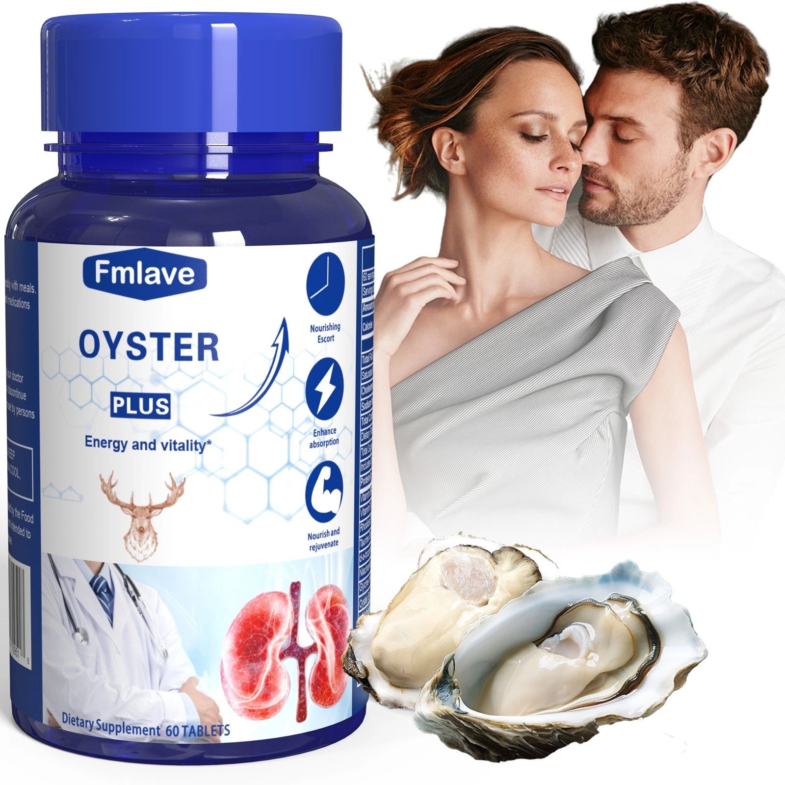 OYSTER PLUS back label